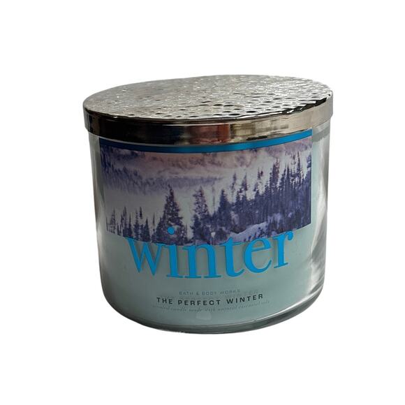 Bath & Body Works The Perfect Winter 3-Wick Candle 14.5 oz New Unused - Picture 1 of 5